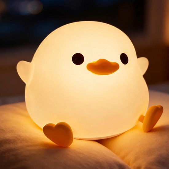 1 stuks -led nachtlampje kinderen - led nachtlampjes op batterijen - bedlampje - bedlampjes leeslampjes - bedlampjes hoofdbord - bedlampje kinderen - bedlampjes slaapkamer - bedlampjes leeslampjes kinderen - geel van Merkloos