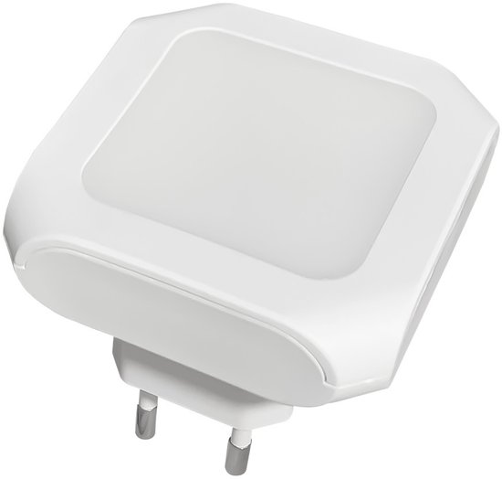 2 stucks LED-nachtlampje plug-in/stopcontact -nachtlampje met dag/nacht sensor - plugin ledlamp – Nachtlampje - warm licht – dimbaar -Licht in uw nacht van Merkloos