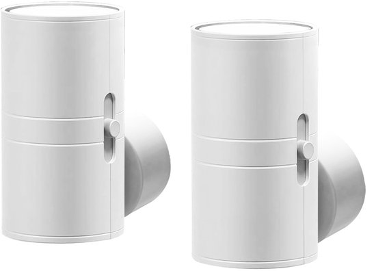 2-stuks LED Nachtlampje - Tafellamp slaapkamer - Night Light Plug in Wall - Plug in Night Light for Hallway - Met lichtsensor - Dimbaar - 1W - Monochrome warm light - Geschikt voor slaapkamers, badkamers, gangen, toiletten, trappen - Wit van Merkloos