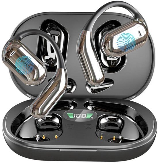 3-in-1 Draadloze Vertaal Oordopjes – Instant Spraakvertaler met Bluetooth 5.3, Ruisonderdrukking & Real-time Vertaling in 144 Talen – Tolk Oortjes voor Reizen, Werk & Taalstudie