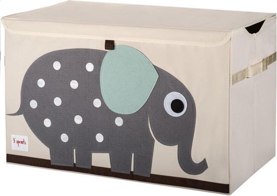 3 Sprouts Speelgoedkist - Olifant