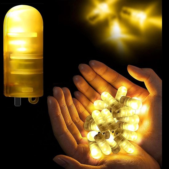 30 stuks mini led lampion lampen voor papieren lantaarns, warm wit - ideaal voor Kerst en Halloween
