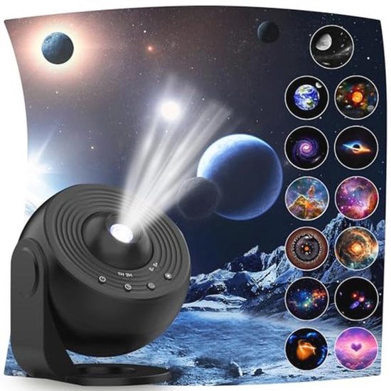 360° Roterende Mistlamp Sterrenhemel Projector - 13-in-1 Nachtlampje voor Kinderen en Volwassenen van Merkloos