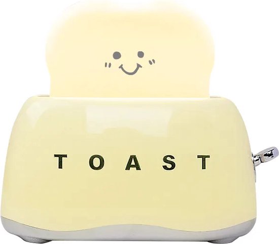 3Babies® Nachtlampje – Toastlamp – Dimbaar LED-lamp – Broodrooster Nachtlampje – Oplaadbaar En Timer Instelling – Kinderkamer Nachtlampjes – Lichtgeel van 3Babies®