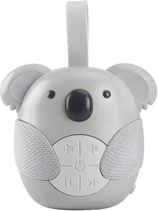 3Babies® White Noise Machine – Slaaptrainer Baby – Witte Ruis – Natuurgeluiden en Muziek – Muziekdoos – Koala – Grijs van Merkloos