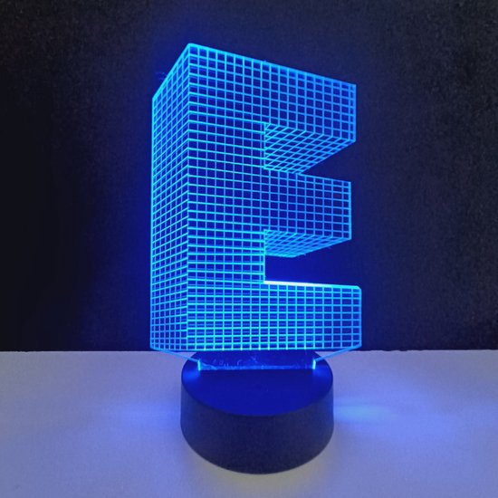3D LED Lamp - Letter - E van Akyla