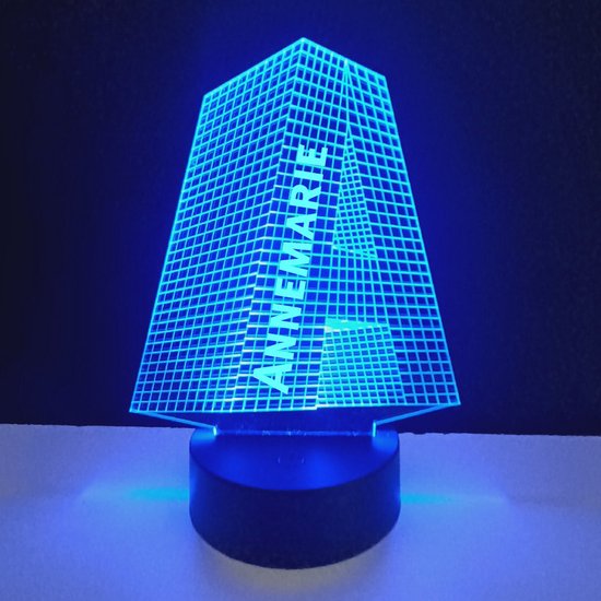 3D LED Lamp - Letter Met Naam - Annemarie van Merkloos