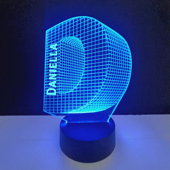 3D LED Lamp - Letter Met Naam - Daniella van Friedland & Co.