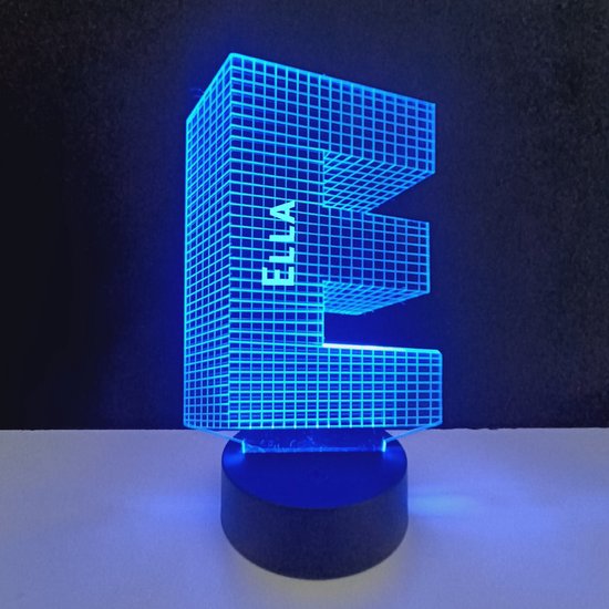 3D LED Lamp - Letter Met Naam - Ella