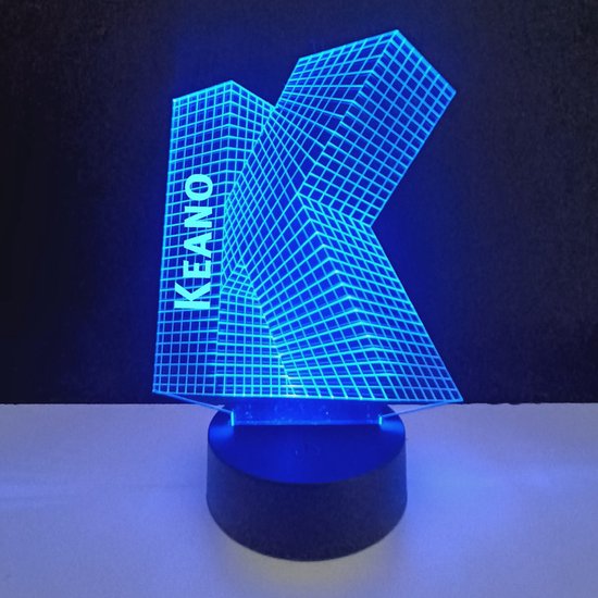3D LED Lamp - Letter Met Naam - Keano van Gifts & More