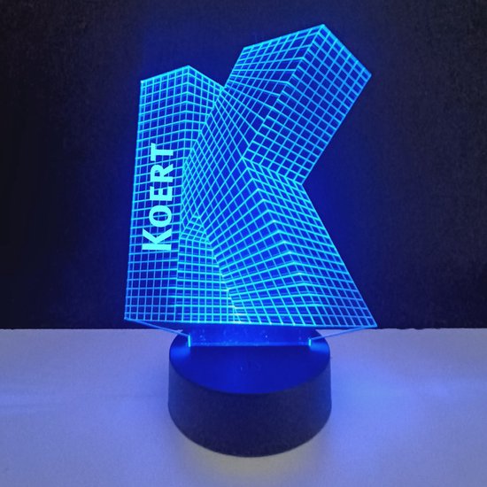 3D LED Lamp - Letter Met Naam - Koert van LoveLights
