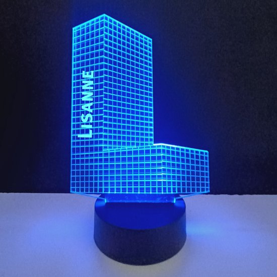 3D LED Lamp - Letter Met Naam - Lisanne van Merkloos