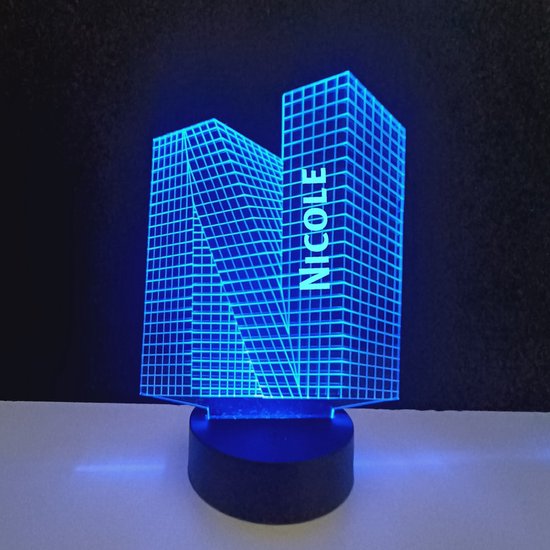 3D LED Lamp - Letter Met Naam - Nicole van Merkloos
