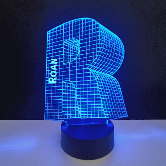 3D LED Lamp - Letter Met Naam - Roan van DecoPorium