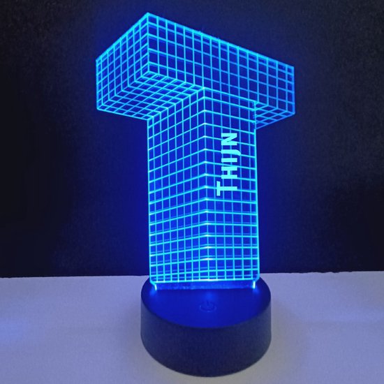 3D LED Lamp - Letter Met Naam - Thijn van Yoursurprise