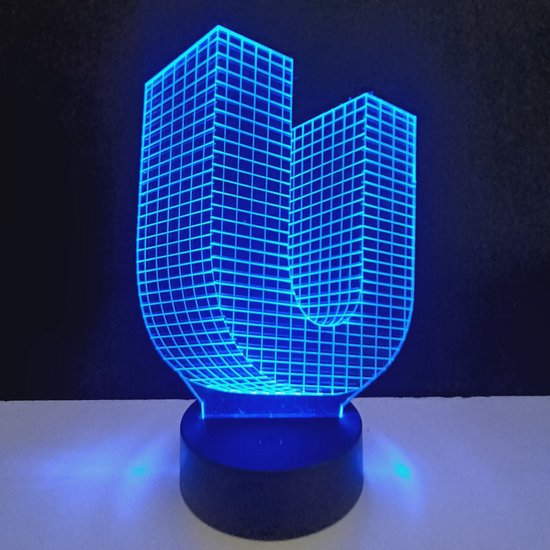 3D LED Lamp - Letter - U van DecoKing