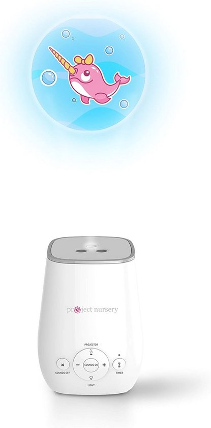 4-in-1 Witte Ruis Machine, Nachtlampje en Slaapknuffel met Timer voor Baby's van Merkloos