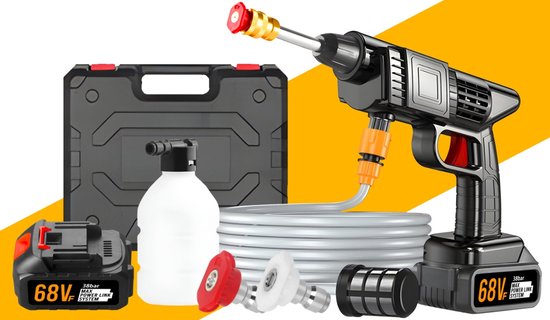 Accu-Hogedrukreiniger - 30 Bar - Draadloze Hogedrukreiniger - met 2 x Accu 48V van VONROC