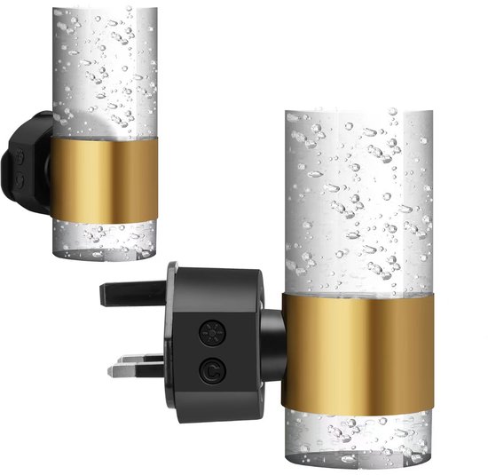 Acryl Nachtlamp - Cylinder Lamp - Inbouwverlichting - Automatische Dageraadsensor - Acryl Met Gepolijste Ring - Warmwit 3000K Licht - Oogvriendelijke Sfeerverlichting - 1 Stuk van Longziming