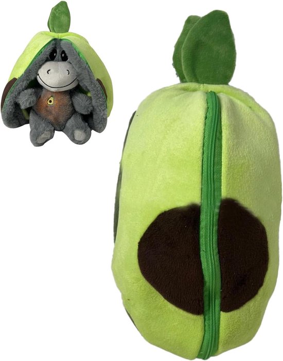 Ademend Knuffeldier - Sluimerdier Ezel - Slaaproutine Verbeteren - Realistische Ademhaling - 30 cm - Groen van Merkloos