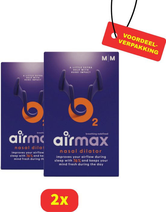 Airmax Anti Snurkers Medium - 2 x 2 stuks - Voordeelverpakking van Merkloos