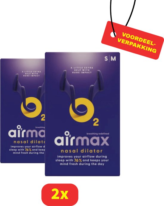 Airmax Anti Snurkers Small + Medium - 2 x 2 stuks - Voordeelverpakking van Merkloos