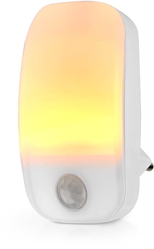 Alecto ANV19 - LED-nachtlampje met bewegingssensor en dag-/nachtsensor - Warmwit licht - Wit van Alecto