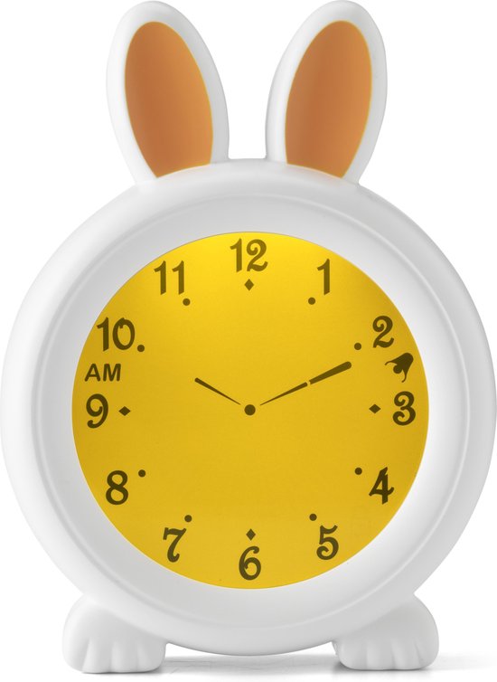 Alecto BC100BUNNY - Slaaptrainer voor kinderen - Kinderwekker met Nachtlamp en Wekker - Konijn van Alecto