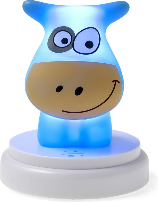 Alecto NAUGHTY COW - LED nachtlampje, koe, blauw van Alecto