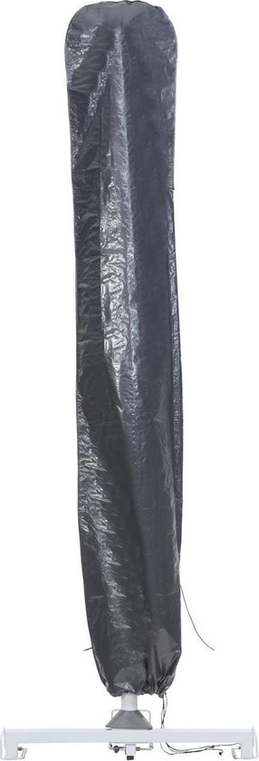 AllSeasons Covers beschermhoes parasol - grijs - tot Ø 450 cm - 1 stuk - weerbestendig en duurzaam