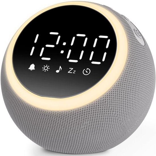 Allvia® White Noise Machine - White Noise - Numsy White Noise - Grijs - 15cm x 14cm x 14cm