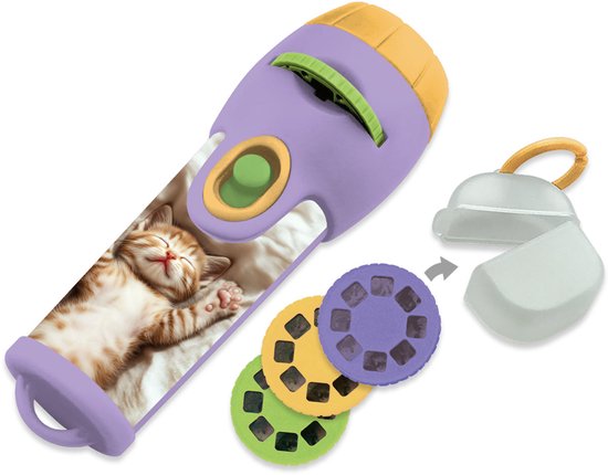 Ambo projector lamp speelgoed - katten en honden - educatief licht. van Merkloos