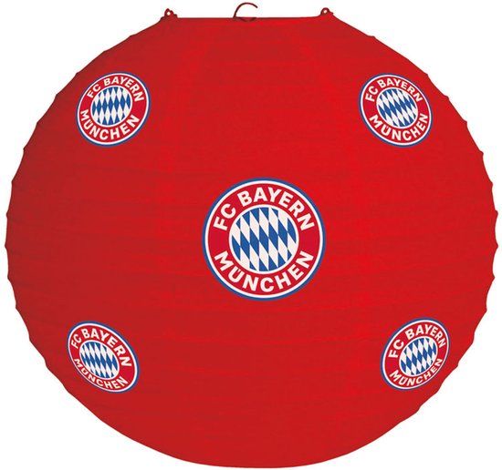 Amscan Lampion Fc Bayern München Jongens 20 Cm Karton Rood