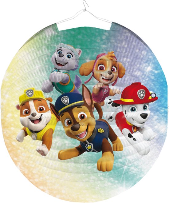 Amscan - Paw Patrol - Lampion 25 cm - Lampion sint maarten - lampionnen - Sint maarten optocht - lampionnen papier