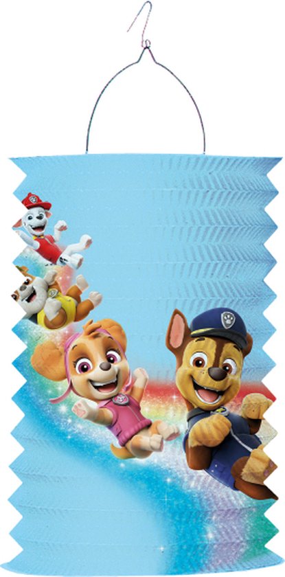Amscan - Paw Patrol - Treklampion 28 cm - Lampion sint maarten - lampionnen - Sint maarten optocht - lampionnen papier van Amscan