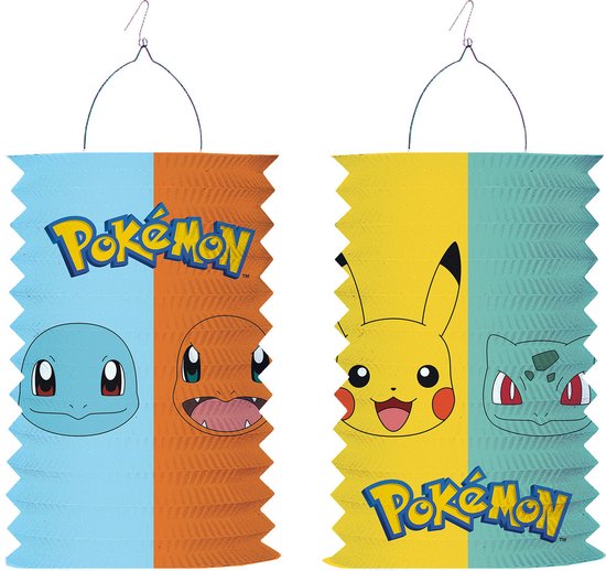 Amscan Pokemon trek lampion - 28 cm - multi kleuren - papier van Amscan