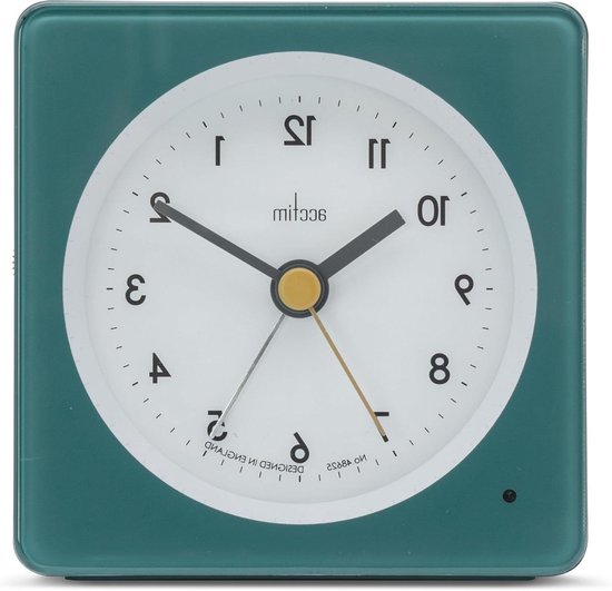 Analoge Wekker - Klassieke Klok - Wakker Worden - Smartlite Achtergrondverlichting - Eén Maat - Storm Blauw van Merkloos