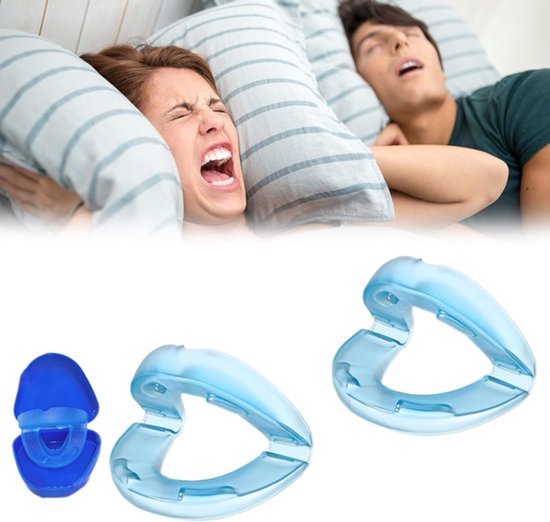 Anti-snurkcorrector, herbruikbaar, stille slaapcorrector, blauw - verpakking van 1 stuks