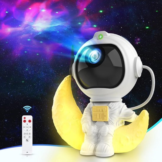 Astronaut Galaxy Projector - Sterrenprojector met Mist en Afstandsbediening - Nachtlampje voor Kinderen en Volwassenen - Beste Cadeaus