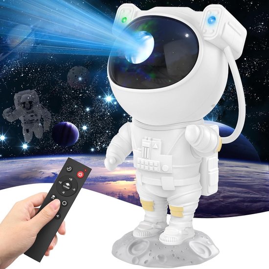 Astronaut Projector Lamp - Sterrenhemel Nachtlampje - Sfeervolle Kamer Decoratie - Magnetisch Verstelbare Kop - 1 Watt - Groen