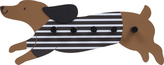 Atmosphera Kids Kapstok met 5 haken - 50x20x6cm - Multi van Atmosphera