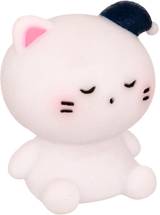 Atmosphera Kids Nachtlamp Kat - 10x8x11cm - Werkt op batterijen - Wit van Atmosphera Kids