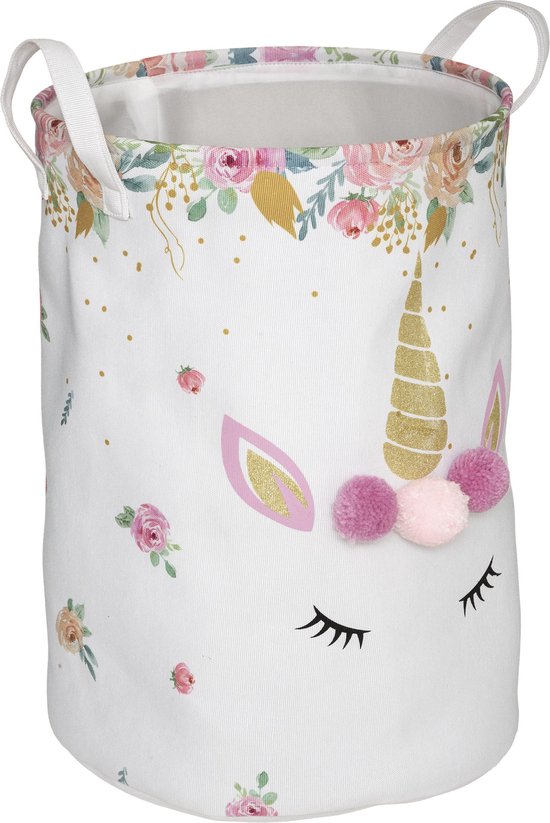 Atmosphera Speelgoedmand Eenhoorn - Opberger - Mand - Wasmand - Unicorn