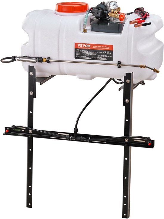 ATV Sproeier - Werkdruksproeier 72PSI - Inclusief 20ft Slang en 8ft Snelkoppelingsleiding - 7L/min -12 V -0,1-0,5 MPa Pomp - voor ATV's UTV's Tractoren - Zowel Professionals Als Amateur-Tuinders van VONROC