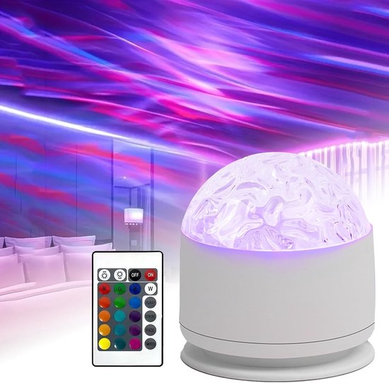 Aurora Borealis Projector - RGB 3D Lavalamp met 16 Lichteffecten voor Slaapkamers, Kinderkamers en Feesten van Aurora
