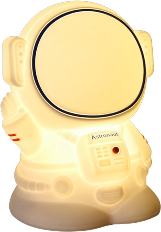 AVOID® Astronaut Nachtlampje - LED Dierenlamp met Tap Control - Timerfunctie - Kleuren Licht - Oplaadbaar via USB-C - Zacht Siliconen Bedlampje van AVOID®