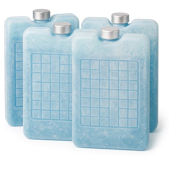 AVOID Luxe Koelelementen Set - 4 x 1KG (1000 gram) - Duurzame Koelelementen - 22,5 × 18 × 3,5 cm - Voor Koelbox en Lunchtas van AVOID®