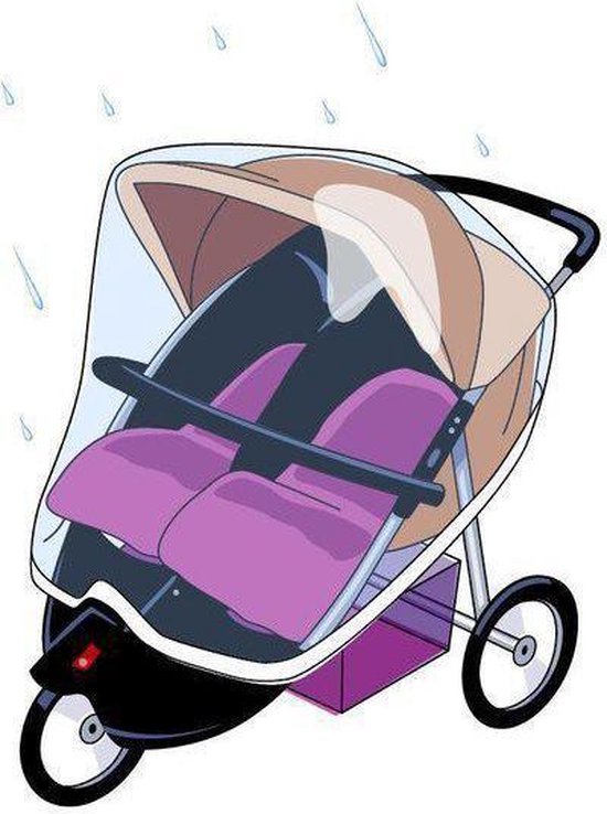 Babsana Regenhoes voor Duo-Rider - Transparant van Babsana