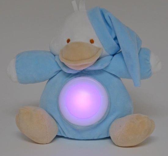 baby knuffel- nachtlampje- eend- beige van Merkloos