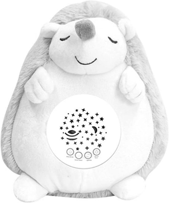 Baby Slaap Hulp - Nachtlamp Knuffel - Rustige Slaap - Zachte Melodieën - 17 x 14 x 20 cm - Wit